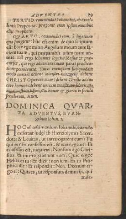 Dominica Quarta Adventus ...