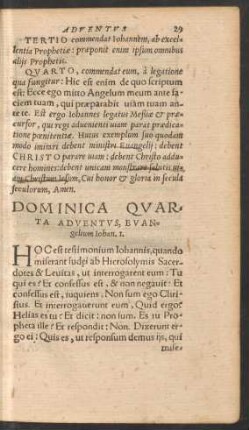Dominica Quarta Adventus ...