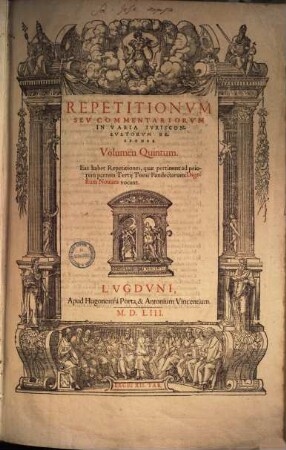 Repetitiones seu commentaria in varia iurisconsultorum responsa, 5
