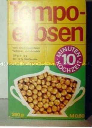 Fertiggericht "Tempoerbsen"