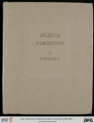 29: Rocznik Muzeum Narodowego w Warszawie