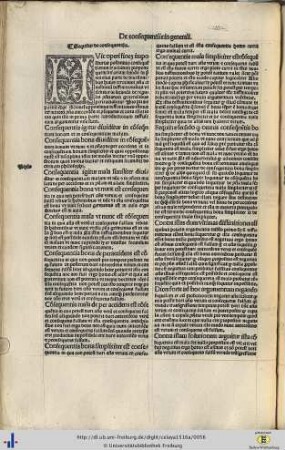 De consequentiis & De regulis generalibus consequentiarum.