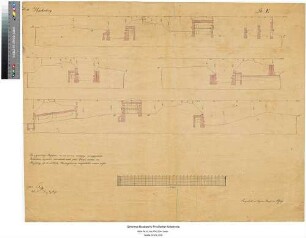Fort Hartenberg [der Festung Mainz], Blatt E 11: Profile