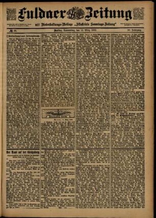 Ausgabe vom Donnerstag, den 12. März 1903.