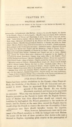 Chapter XV. Political history