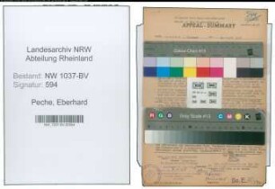 Entnazifizierung Eberhard Peche , geb. 17.08.1915 (Polizeibeamter)