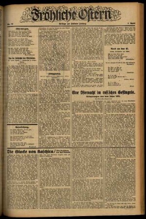 Dritte Ausgabe vom Sonntag, den 05. April 1931.