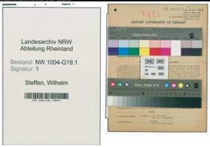 Entnazifizierung Wilhelm Steffen , geb. 12.03.1876 (Unternehmen)