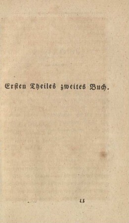 Ersten Theils zweites Buch