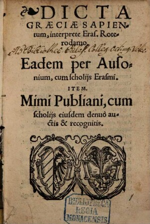Dicta graeciae sapientum