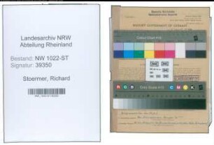 Entnazifizierung Richard Stoermer , geb. 08.04.1901 (Bahnsekretaer)