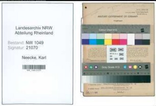 Entnazifizierung Karl Neecke , geb. 15.01.1894 (Bahnbeamter)