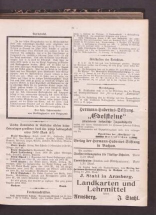 Sterbetafel : [Lehrer Fritz Billich] ; [Nekrolog]