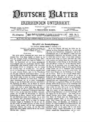 Dörpfeld als Sozialpädagoge