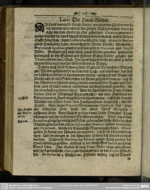 Lares Die Hauß-Götter