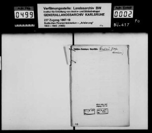 Flattau, Jettchen, Mannheim Erwerber: Karl Grimm, Mannheim