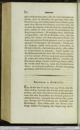 Secours à domicile