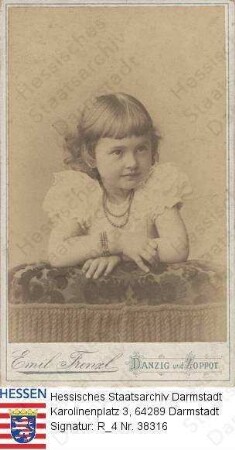 Tiedemann, Käthe v. geb. Maertens (1892-1970) / Porträt als Kind, Brustbild