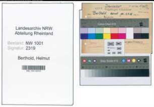 Entnazifizierung Helmut Berthold, geb. 12.07.1908 (Bergmann)