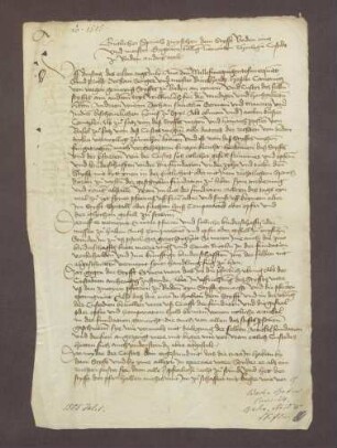 Das bischöfliche Hofgericht zu Speyer erlässt einen Spruch in dem Streit des Stifts zu Baden mit dessen Kustos Gregor Billung