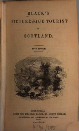 Black's picturesque tourist of Scotland