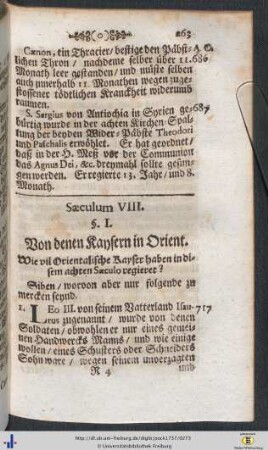 Saeculum VIII.