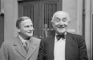 Porträtaufnahmen des Violinisten und Dirigenten Yehudi Menuhin