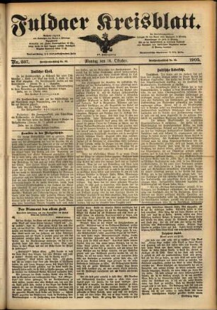 Ausgabe vom Montag, den 16. Oktober 1905.