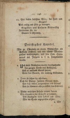Dreißigstes Kapitel.
