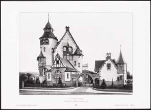 Villa Herdweg, Darmstadt: Ansicht (aus: Moderne Neubauten, 4.Jg., 1898ff, hrsg. W. Kick)