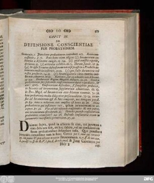 Caput III. De Defensione Conscientiae Per Probationem.
