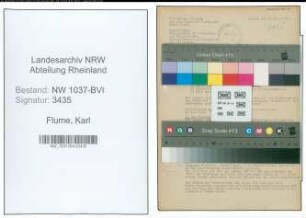 Entnazifizierung Karl Flume , geb. 06.10.1896 (Ziegeleibesitzer)