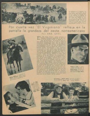 Por cuarta vez "El Virginiano" refleja en la pantalla la grandeza del oeste norteamericano