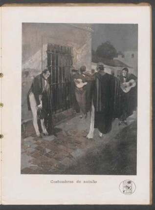 Costumbres de antaño - [Ilustración]