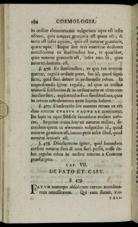 Cap. VII. De Fato Et Casu