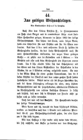 Aus goldigen Weihnachtstagen