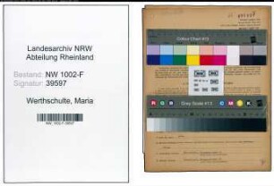 Entnazifizierung Maria Werthschulte, geb. 07.02.1902 (Sparkassenangest.)