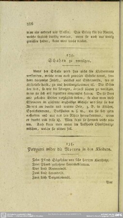 134. Schaben zu vertilgen