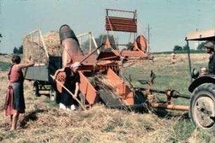 Fotografie: Erntetechnik, Strohbergung, Trommelfeldhäcksler, Pickup