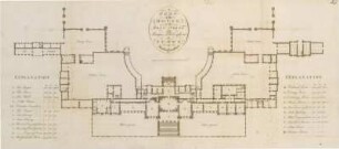 A Plan of the House of the Most Noble The Marquis of Buckingham at Stowe in Buckingshamshire.