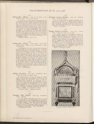 Erläuterungen zu Nr. 313 - 318: