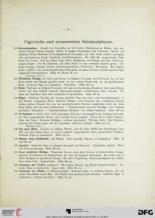 [Figürliche und ornamentale Holzskulpturen, Arbeiten in Marmor, Speckstein, Elfenbein, Wachs, Horn etc., etc.] (Nr. 133-791)