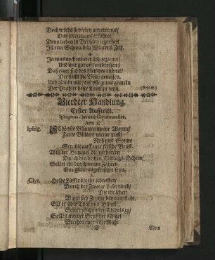 Vierdter Handlung.