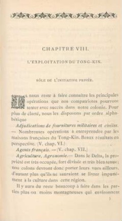Chapitre VIII. L'exploitation du Tong-Kin