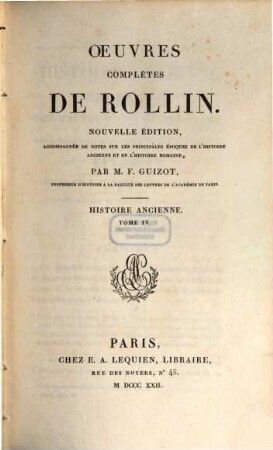 Oeuvres complètes de Rollin, 8. Histoire ancienne ; 4