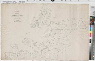 Kirchhellen (Bottrop), Teilung der Kirchheller Mark, Übersichtskarte (Wegekarte)