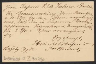Brief an Friedrich Wilhelm Jähns : 12.04.1882