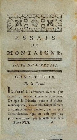 Essais de Montaigne, 8