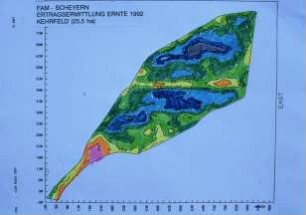 FAM Scheyern Ertragsermittlung Ernte 1992, Kehrfeld (25,5 ha)