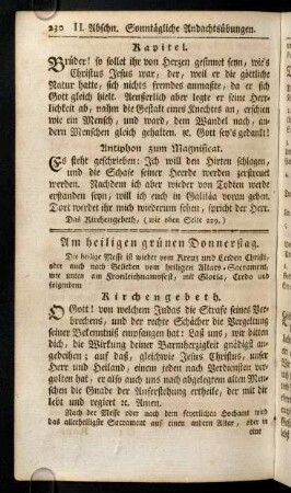 230-272, Am heiligen grünen Donnerstag. Kirchen-Ceremonien und Gebethe am heiligen Charfreytag.